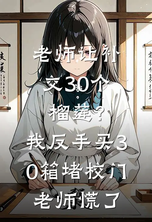 老师让补交30个榴莲？我反手买30箱堵校门，老师慌了