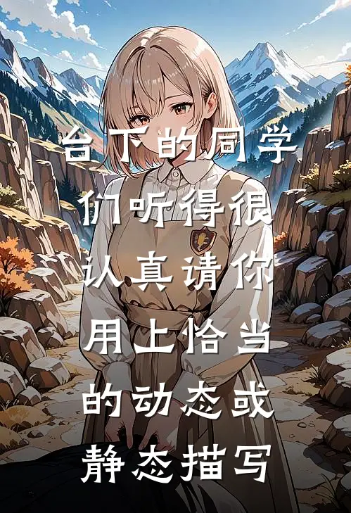 台下的同学们听得很认真请你用上恰当的动态或静态描写