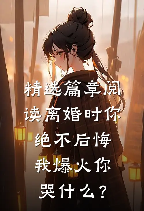 精选篇章阅读离婚时你绝不后悔，我爆火你哭什么？