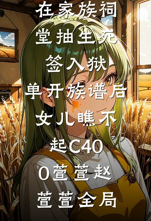 在家族祠堂抽生死签入狱，单开族谱后女儿瞧不起C400萱萱赵萱萱全局