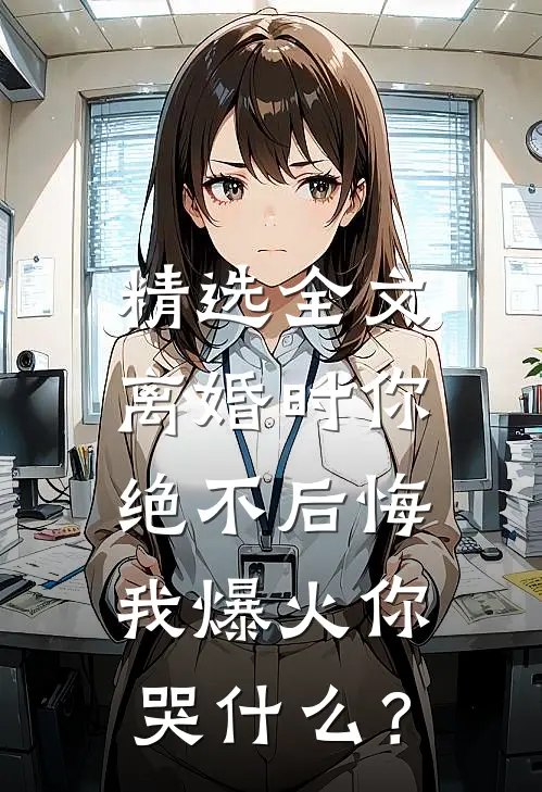 精选全文离婚时你绝不后悔，我爆火你哭什么？