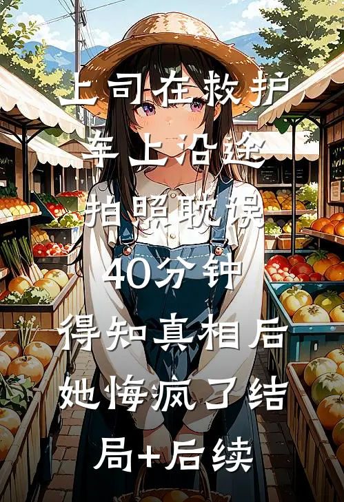 上司在救护车上沿途拍照耽误40分钟，得知真相后她悔疯了结局+后续