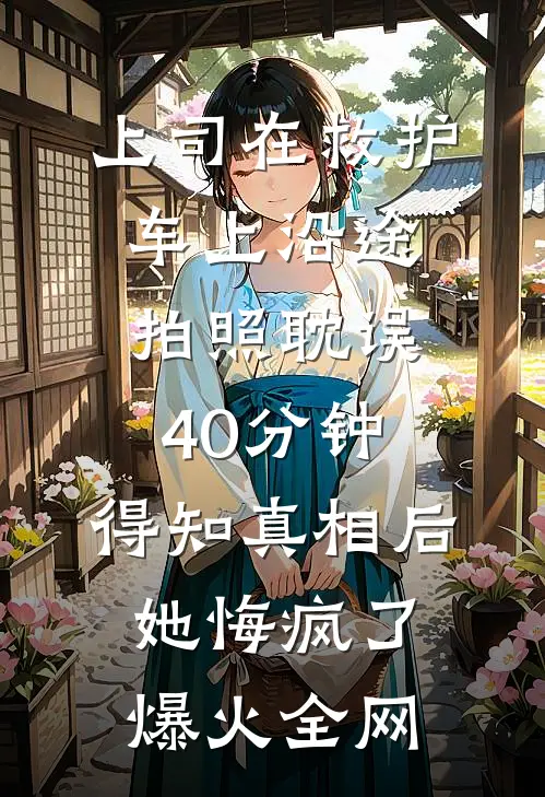 上司在救护车上沿途拍照耽误40分钟，得知真相后她悔疯了爆火全网